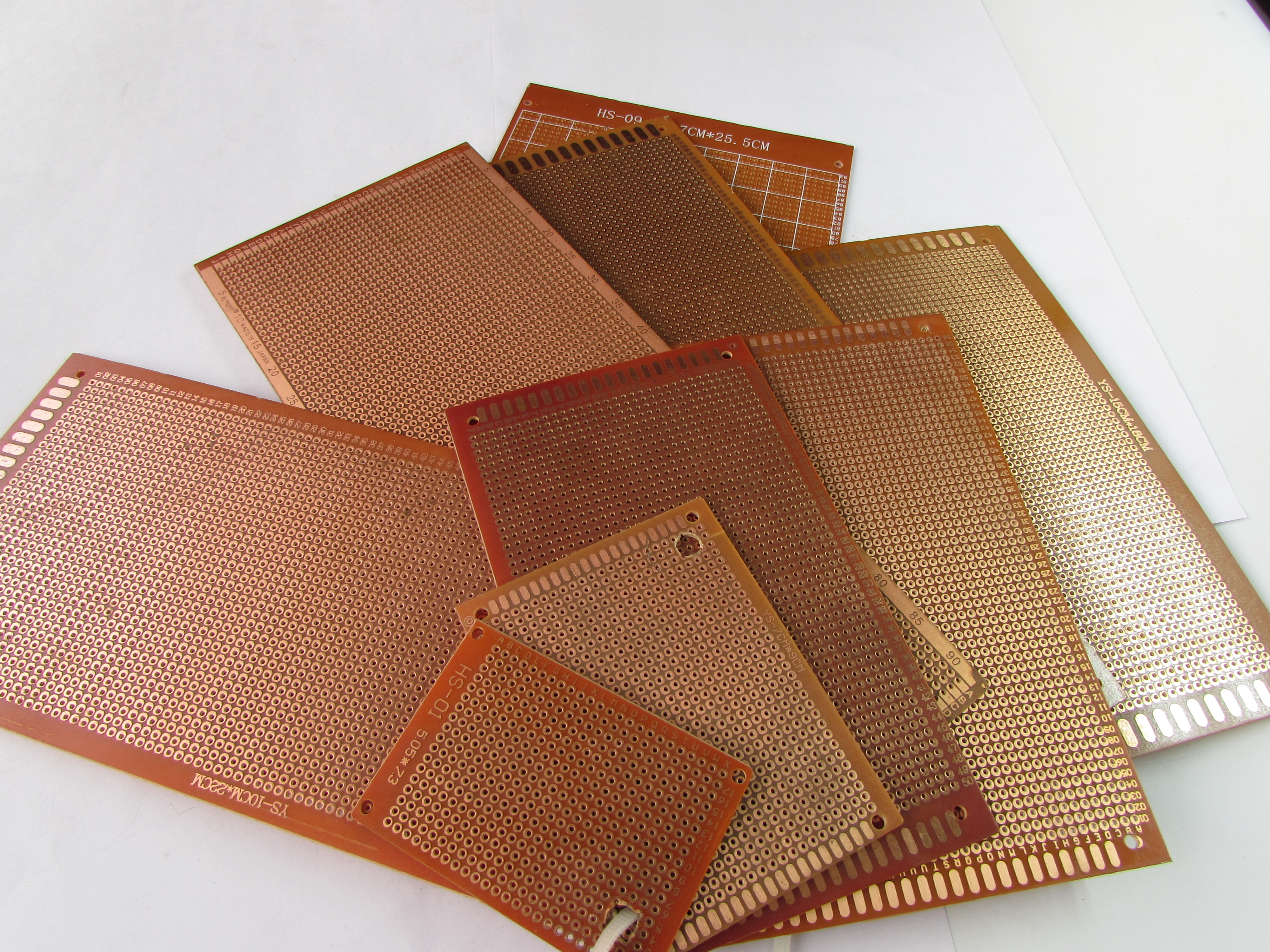 VERO BOARD SMALL LINE TYPE
VERO BOARD SMALL ROUND DOT

VERO BOARD BIG LINE TYPE (9.8X24.4CM)
VERO BOARD BIG SQUARE DOT (9.8X24.4CM)

VERO BOARD ROUND DOT 
(5.05X7.3CM)(HS-01)
VERO BOARD ROUND DOT 
(6.9X9.3CM)(HS-02)
VERO BOARD ROUND DOT (9.2CMX14.5CM)(HS-03)
VERO BOARD ROUND DOT (12.3X15.9CM)(HS-05)
VERO BOARD ROUND DOT
 (9.4X20.2CM)(HS-08)
VERO BOARD ROUND DOT (13.5X25.5CM)(HS-09)
VERO BOARD ROUND DOT 
(15X18CM)(HS-10)
