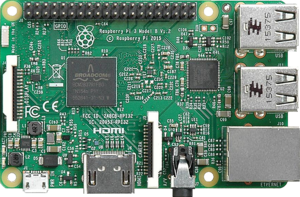 RASPBERRY PI 3 MODLE B
(1GB RAM)(RS/E14)
1200MHZ QUAD-CORE ARM CORTEX-A53
