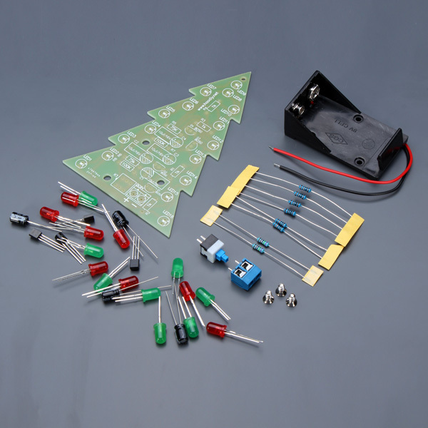 CHRISTMAS FLASH LED ELECTRONIC DIY LEARNING KIT