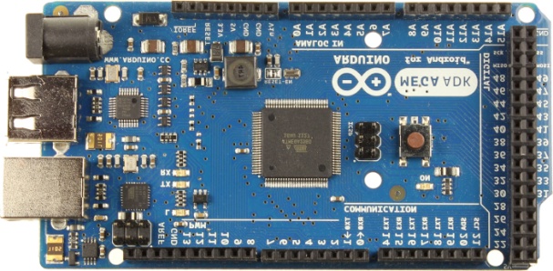 ARDUINO MEGA2560 ADK BOARD
256KB FLASH MEMORY
56 DIGITAL AND 16 ANALOG INPUTS