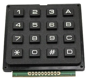 4X4 16KEY MATRIX KEYPAD KEYBOARD PLASTIC
 (65X65)
(USE KEY PIC AVR STAMP SML TYPE)