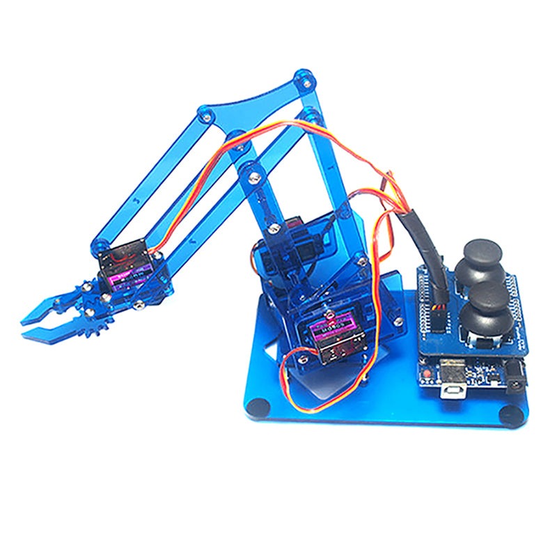 DIY 4DOF ROBOT ARM 4 AXIS ROTATING KIT WITH JOYSTICK BUTTONACRYLIC