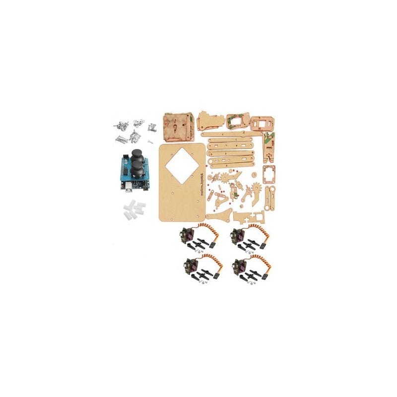 DIY 4DOF ROBOT ARM 4 AXIS ROTATING KIT WITH JOYSTICK BUTTONACRYLIC