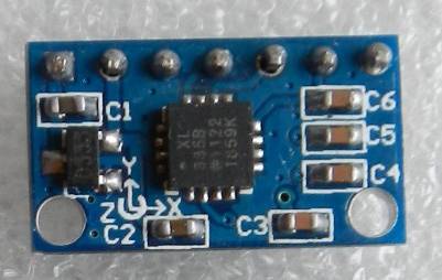 THREE AXIS SIMULATION ACCELERATION SENSOR 
ANGLE SENSOR (ADXL335)