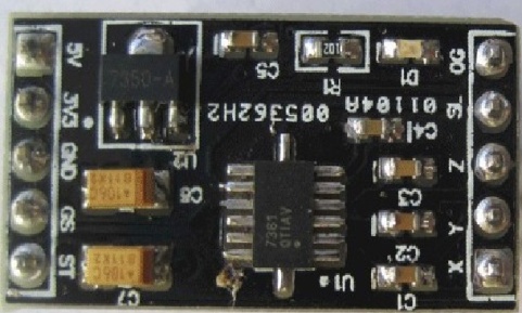 THREE AXIS SIMULATION ACCELERATION SENSOR 
ANGLE SENSOR ACCELERATION MODULE (MMA7361)