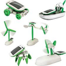 ROBOT KITS
6IN1 EDUCATIONAL SOLAR KIT
SOLAR ENERGY OR BATTERY POWER 
(NO:2012)