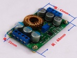 DC-DC ADJUSTABLE STEP DOWN MODULE 6A
I/P: 16V-40V
O/P: 1V-12V 6A
