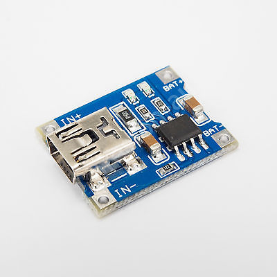 18650 TP4056 1A LITHIUM BATTERY CHARGING BOARD
 MINI USB INTERFACE