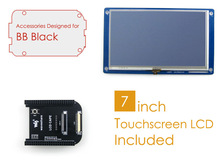 BEAGLEBONE BLACK REV C ACCESSORIES PACK D=LCD CONNECTION CAPE+7” LCD+CABLE FOR CONNECTING ARM CORTEX-A8 DEVELOPMENT BOARD