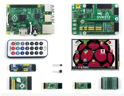 RASPBERRY PI 2 B PACKAGE A INCLUDING DVK512 EXPANSION KIT +3.5” RASPBERRY PI LCD+ 8 MODULES WITHOUT RASPBERRY PI