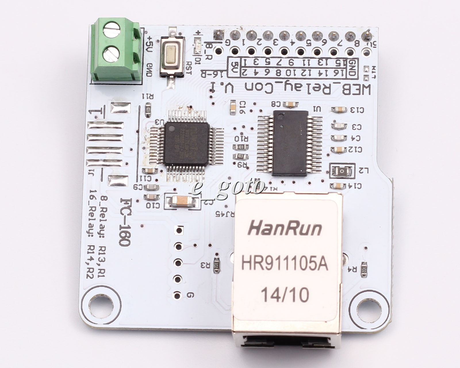 ETHERNET CONTROL MODULE
LAN WAN WEB SERVER RJ45 8CH/16CH RELAY
WEB RELAY CONTROLLER (FC-160)
WEB RELAY CONTROLLER
WEB BROWSER CONTROL RIGHT FROM YOUR PHONE
ENC28J60 NETWORK MODULE 8CHANNEL CONTROL RELAY MODULE FOR SMART HOME DC 5.5V 2A