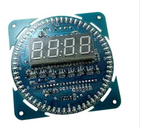 DS1302 CLOCK ELECTRONIC ALARM CLOCK ROTATING LED DISPLAY CREATIVE DIY TEMPERATURE DISPLAY ALARM CLOCK