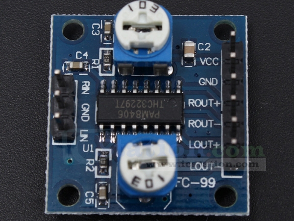 PAM8406 DIGITAL AMPLIFIER BOARD 5WX2 VOLUME ADJUSTABLE 5W+5W