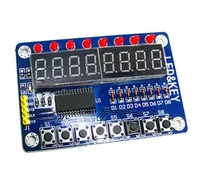 ARDIUNO 51 8-BIT LED 8-BIT DIGITAL TUBE 8KEYS TM1638 DISPLAY MODULE 
FOR AVR ARDUINO ARM
