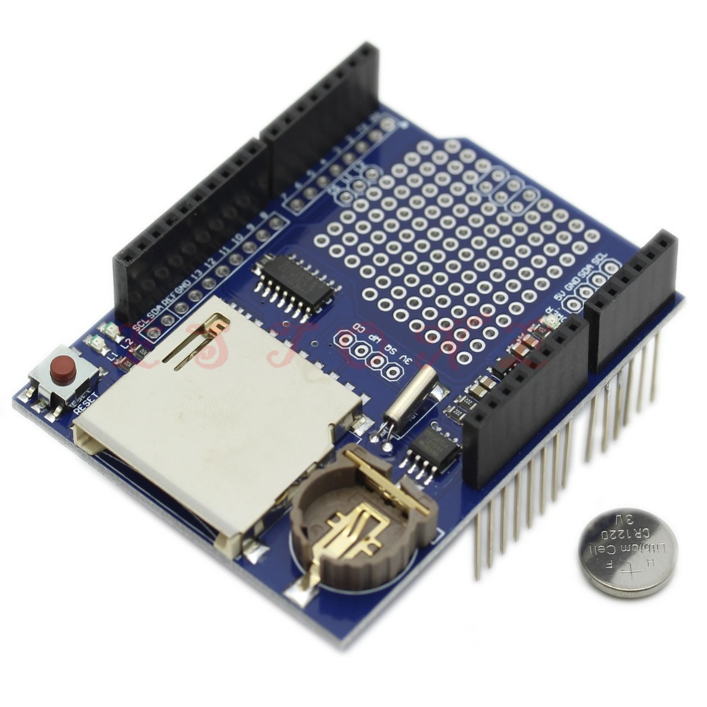 DATA LOGGER MODULE LOGGING RECORDER SHIELD V1.0 
ARDUINO UNO SD CARD