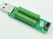 USB CHARGE CURRENT DETECTION LOAD TESTER 
WITH SWITCH TO 2A/1A DISCHARGE AGING RESISTANCE