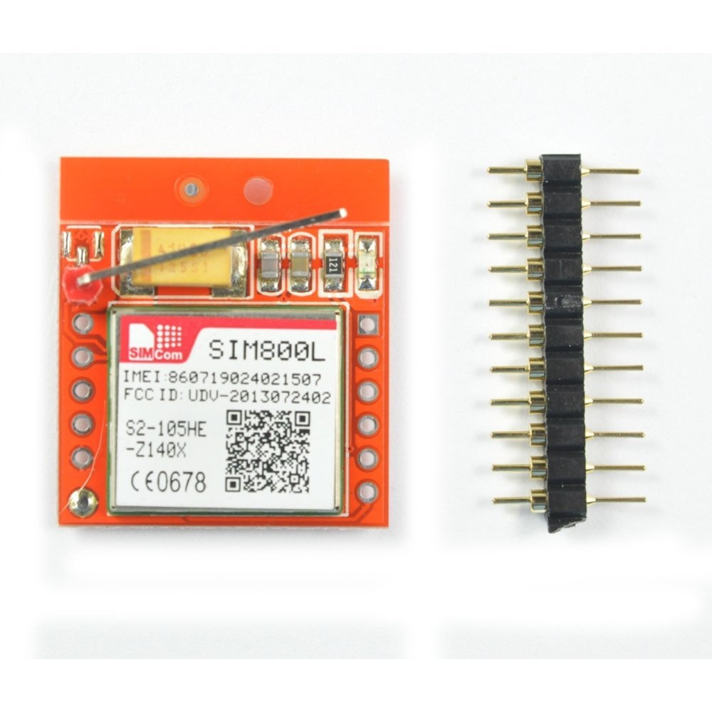 SIM800L GPRS GSM MODULE 
MICRO SIM CARD CORE BOARD 
QUAD-BAND TTL PORT
FOR ARDUINO
 MINI GSM MODULE
SMALLEST GSM