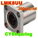 LMK8UU 8MM SQUARE FLANG TYPE LINEAR BEARING / 8MM LINEAR SYSTEM ROUTER SHAFT BEARING CNC