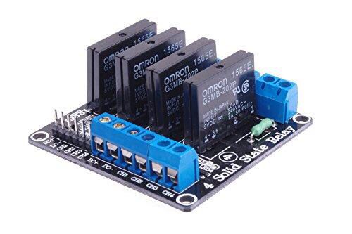 4WAY 5V HIGH LEVEL TRIGGER SOLID STATE RELAY MODULE
4CHANNEL 5V HIGH LEVEL TRIGGER SSR MODULE
WITH FUSE 2A 250V
FOR ARDUINO (FC-87)