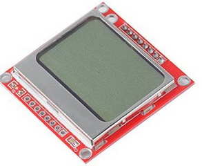 84X48 NOKIA 5110 LCD MODULE RED PCB
(FOR ARDUINO)
