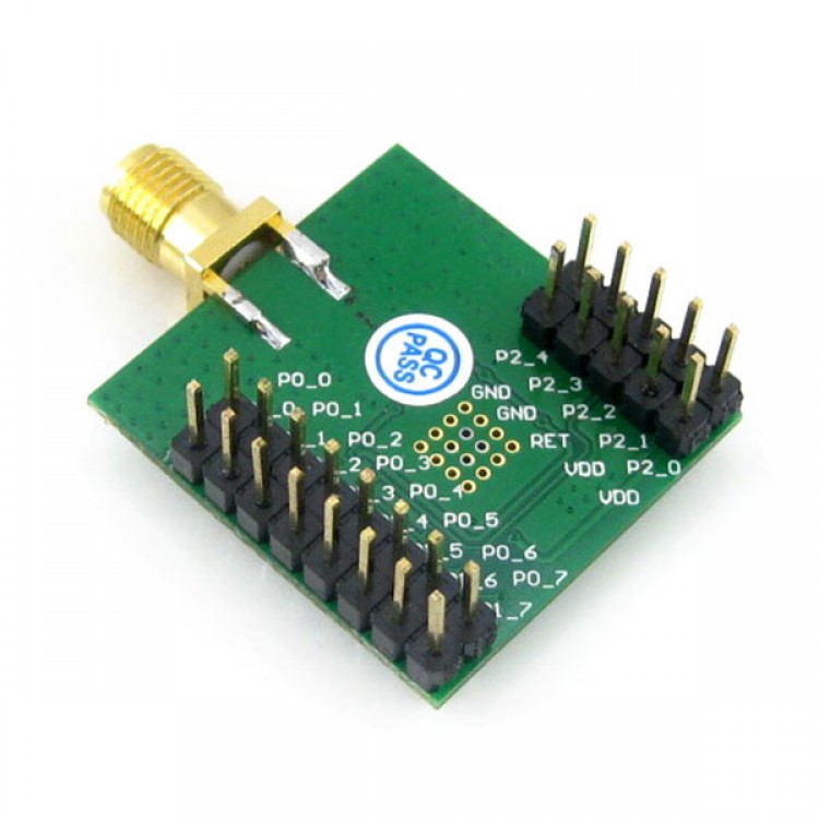 CC2530F256RHAR CC2530 ZIGBEE WIRELESS MODULE
ZIGBEE DEVELOPMENT BOARD ATTACHED TO THE ANTENNA