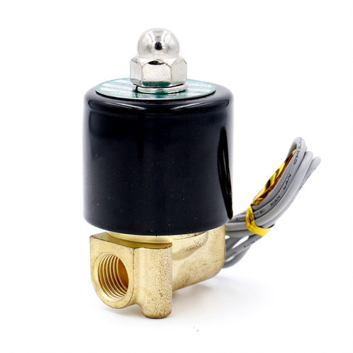 ¼” DC 12V ELECTRIC SOLENOIDE VALVE AIR WATER FULE GAS BRASS
