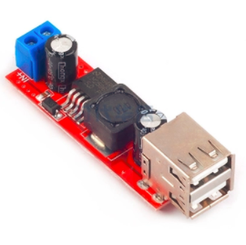 DUAL USB OUTPUT 9V/12V/24V/36V TO 5V DC-DC VEHICLE CHARGING 3A BUCK VOLTAGE REGULATOR MODULE