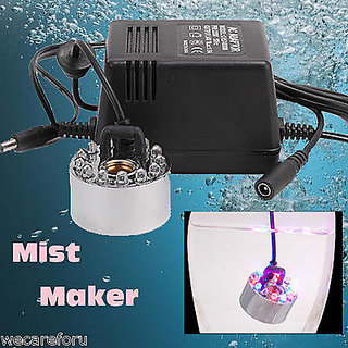 12 LED ULTRASONIC MIST MAKER 
FOGGER WATER FOUNTAIN POND WITH ADAPTER