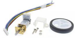 DC 6V ENCODER MOTOR GEAR N20 
MICRO GEAR MOTOR ELECTRIC MINI MOTOR WITH 34MM WHEEL SCREWS MOUNTING BRACKET COUPLING KIT