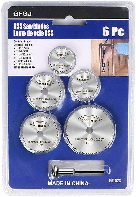 HSS SAW BLADES 5PCS SET GF-023