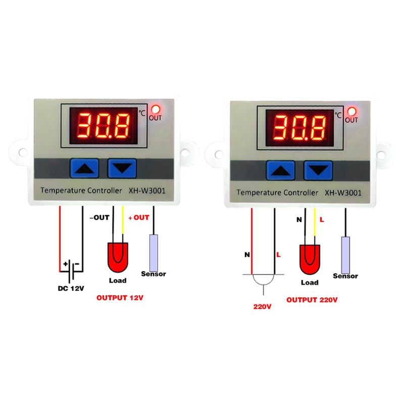 DIGITAL TEMPERATURE CONTROLLER SWITCH+NTC SENSOR
XH-W3001
12V
220V