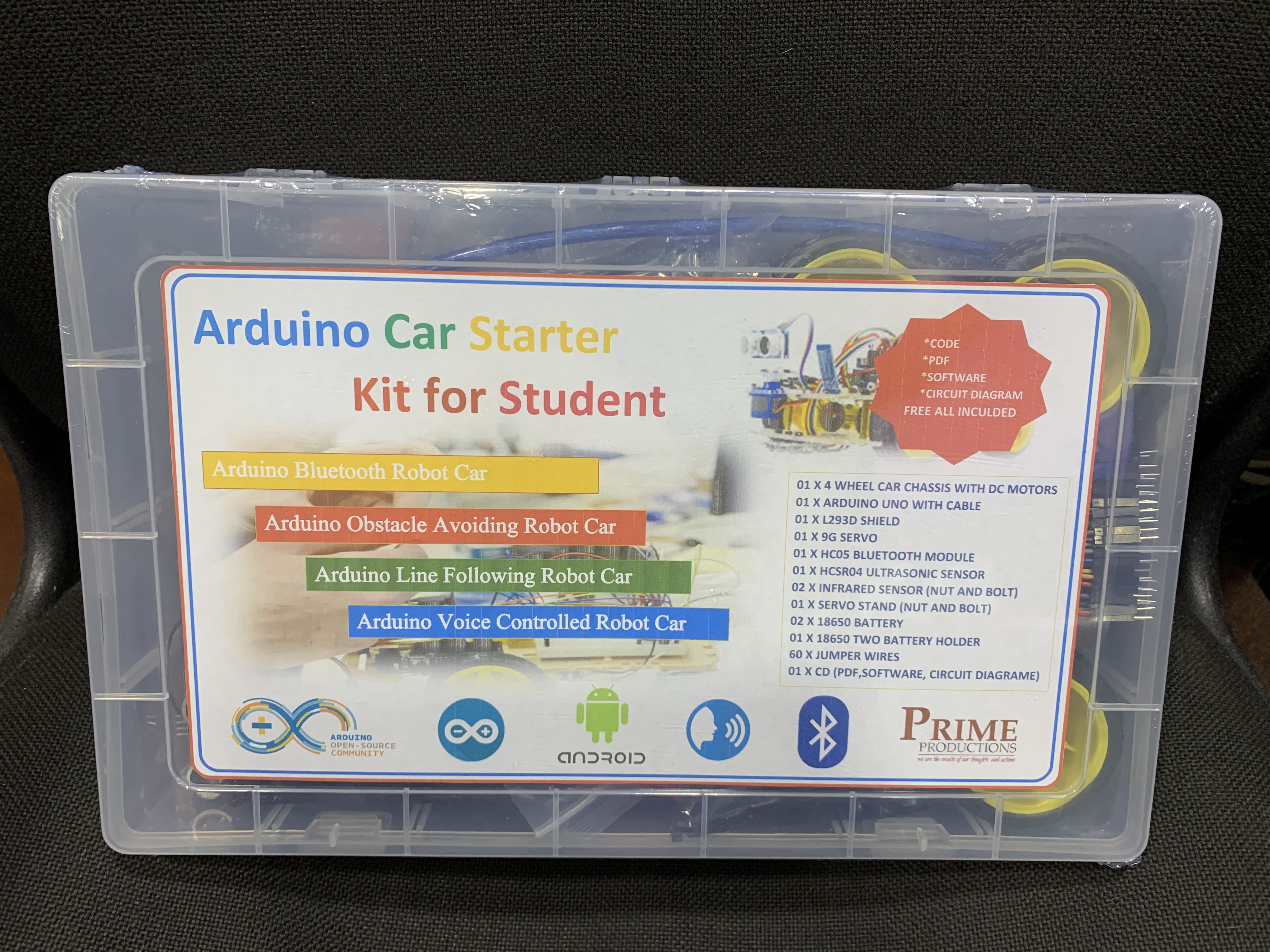 ARDUINO CAR STARTER KIT
4 WHEEL