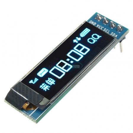 0.96INCH 128X32 I2C BLUE OLED DISPLAY