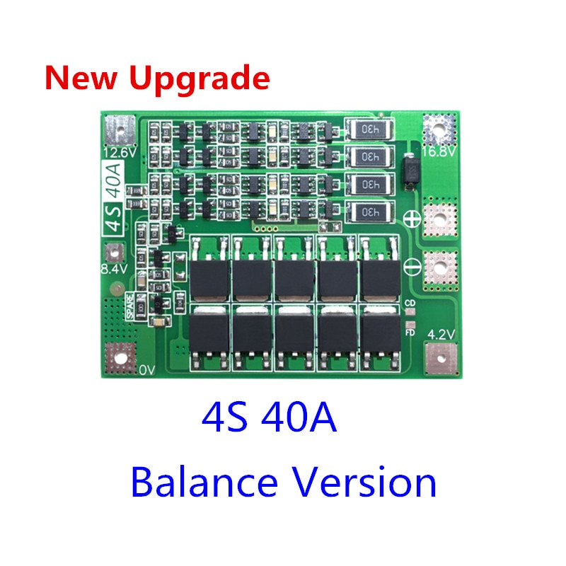 4S 40A LI-ION LITHIUM  18650 BATTERY CHARGER PROTECTION BOARD 14.8V/16.8V BMS