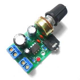 LM386 AUDIO AMPLIFIER MODULE 
DC 3V-12V WITH VOLUME CONTROL