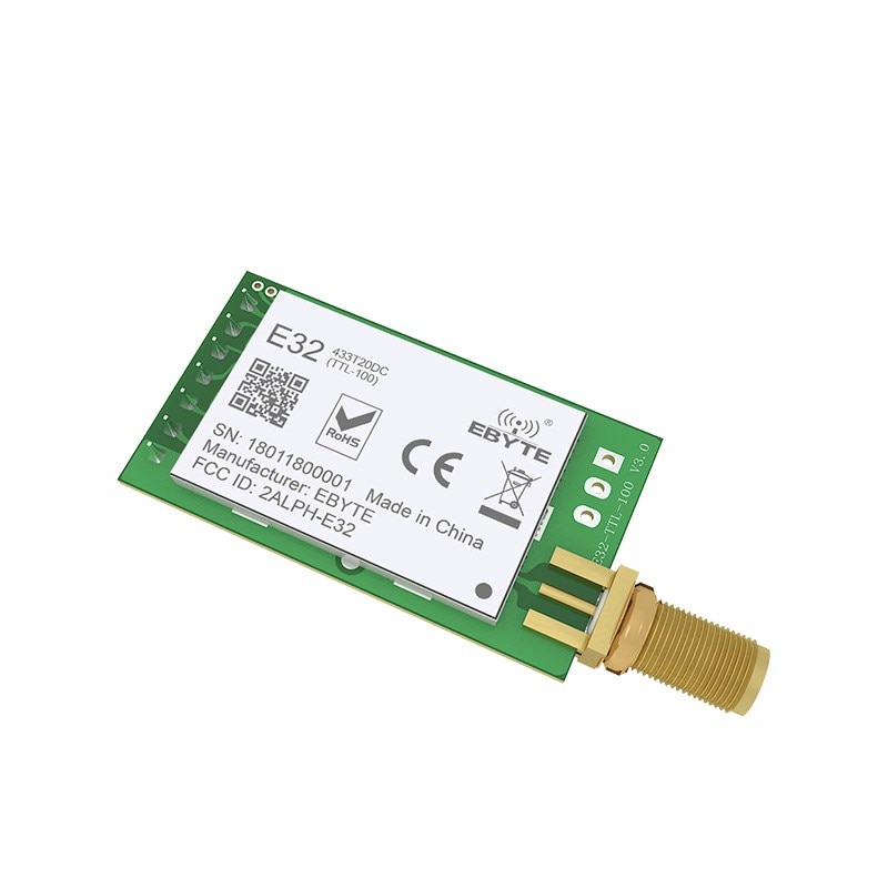 LORA E32-TTL100 LONG RANGE TRANSCEIVER MODULE 
WITH ANTENNA