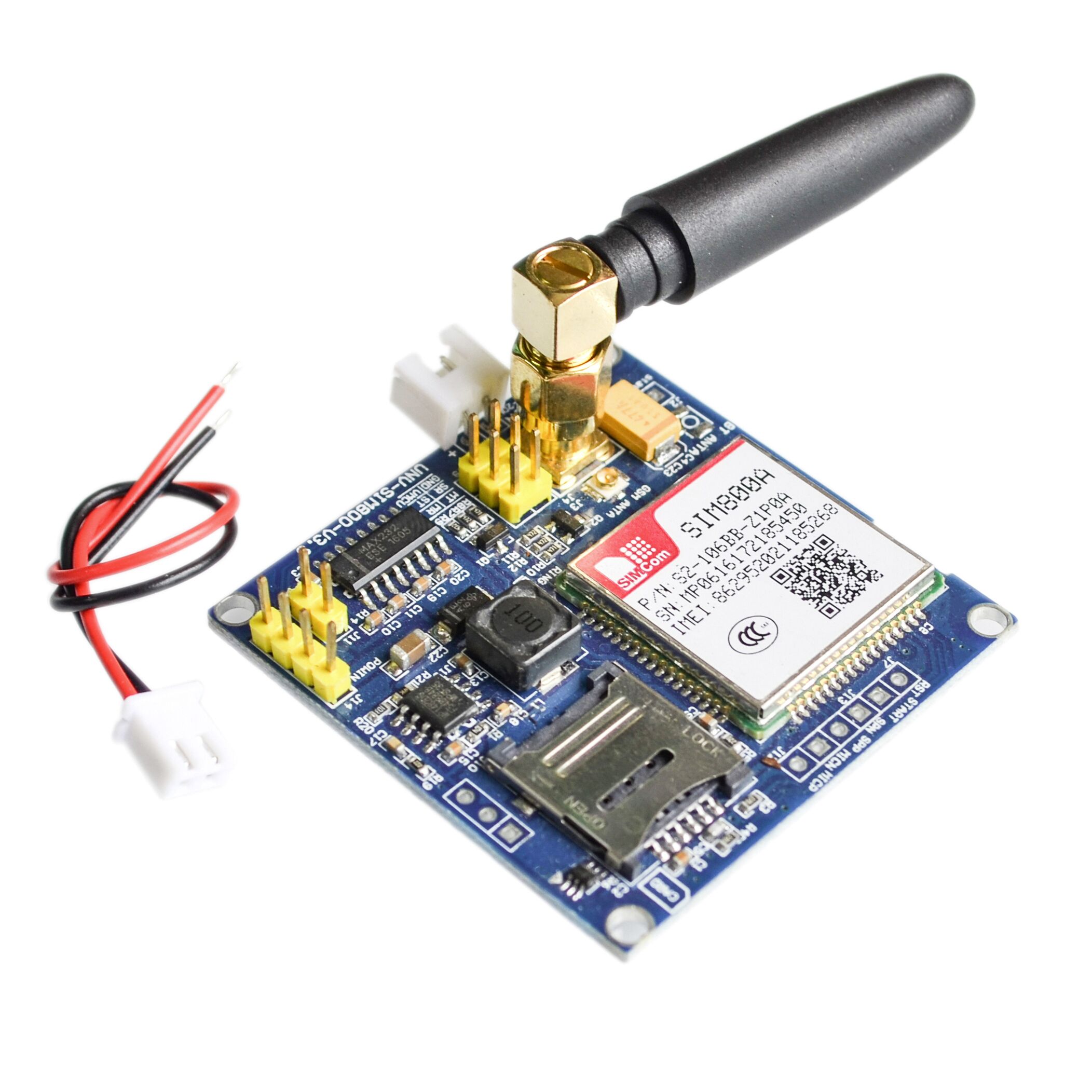 SIM800A GSM GPRS MODULE 
WITH ANTENNA 5V