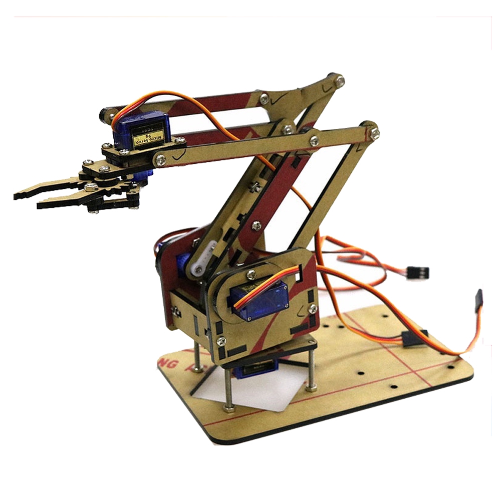 DIY 4DOF ROBOT ARM 4 AXIS ROTATING KIT ACRYLIC