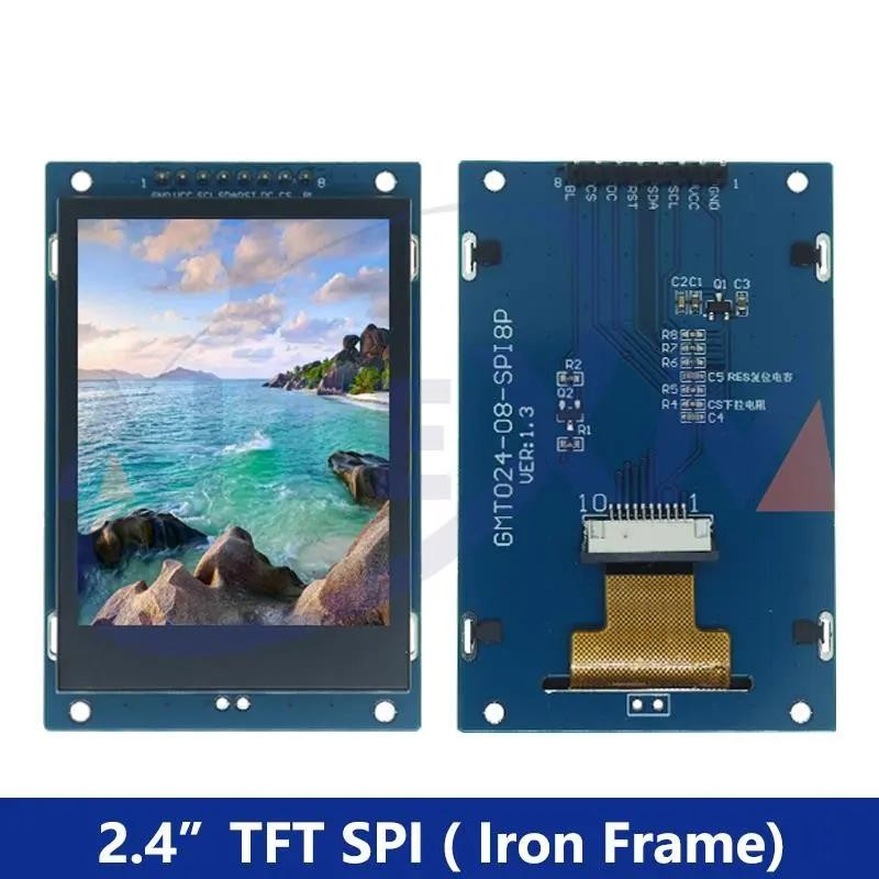2.4" SPI TFT RGB SCREEN MODULE (GMT024-08-SPI8P)
(ARDUINO UNO)(W24A)