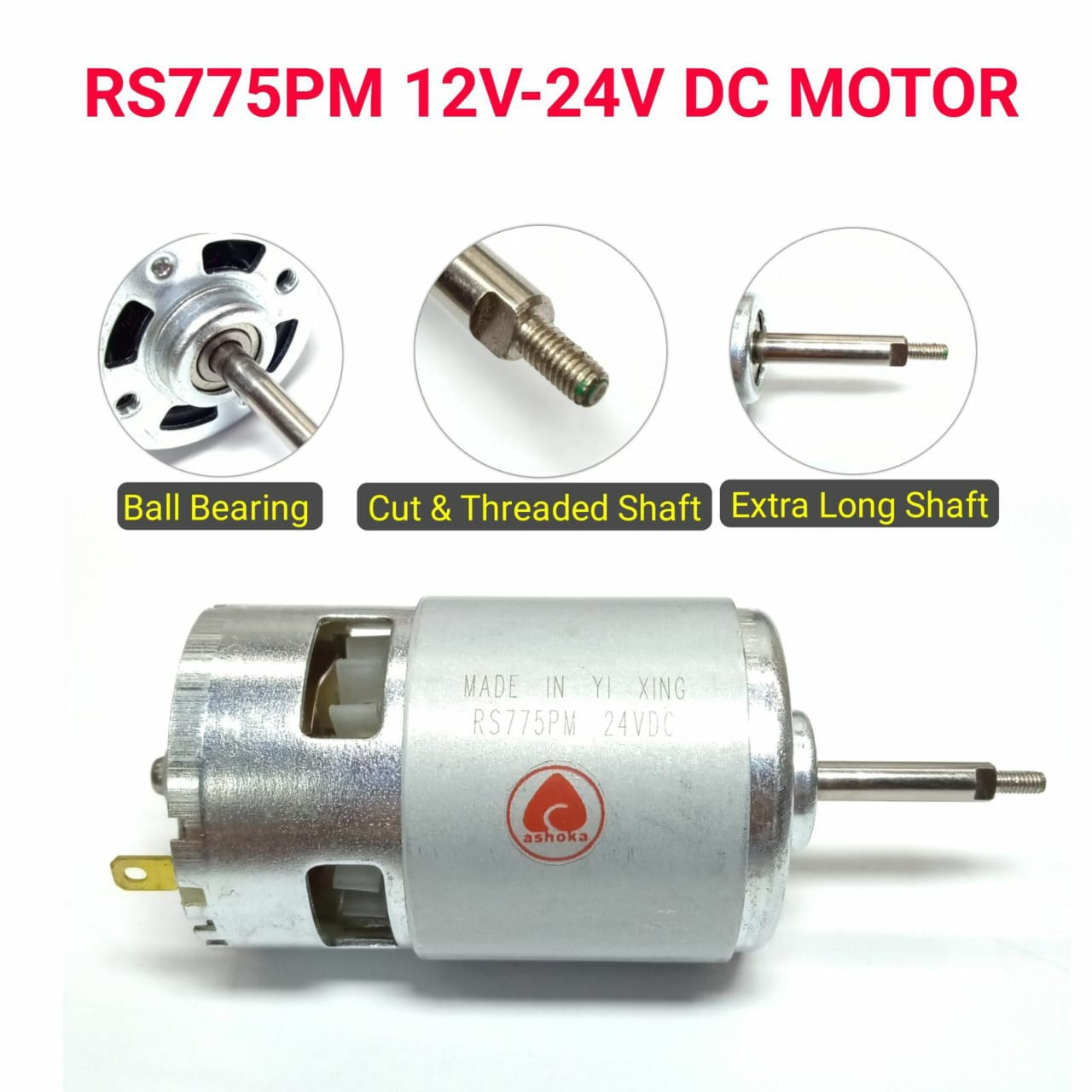BLENDER MOTOR DOUBLE BALL BEARING (JUICE MOTOR)(775)(12V-18V)