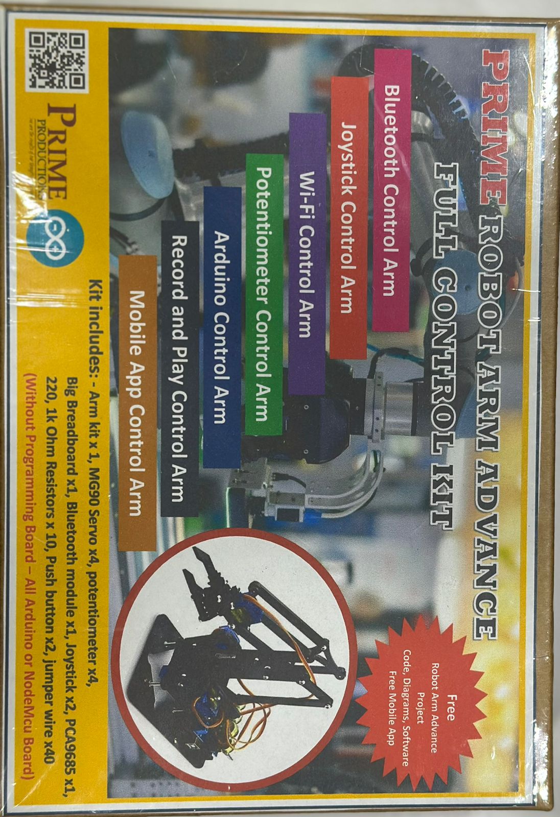 ROBOT ARM ADVANCE FULL CONTROLL KIT PRIME